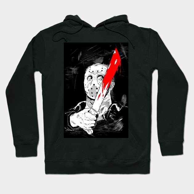 Jason Friday 13th Hoodie by BarnesComicArt